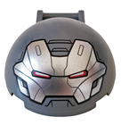 LEGO® Voorruit met Motief Donker Blauwachtig Grijs 18990pb03