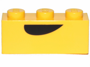 LEGO® los onderdeel Steen met Motief in kleur Geel 3622pb102