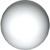 LEGO® los onderdeel Bal in kleur Wit 52629