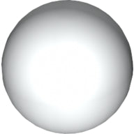 Plaatje in Gallery viewer laden, LEGO® los onderdeel Bal in kleur Wit 52629
