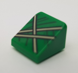 LEGO® los onderdeel Dakpan met Motief Groen 54200pb092
