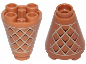 LEGO® los onderdeel Kegel met Motief Medium Noga 49309pb001