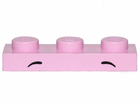 LEGO® los onderdeel Plaat met Motief Fel Roze 3623pb019