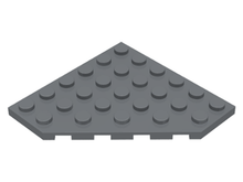 Plaatje in Gallery viewer laden, LEGO® los onderdeel Wig Plaat Donker Blauwachtig Grijs 6106