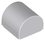 LEGO® onderdeel Dakpan Gebogen Licht Blauwachtig Grijs 49307