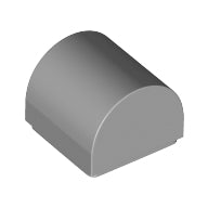 Plaatje in Gallery viewer laden, LEGO® onderdeel Dakpan Gebogen Licht Blauwachtig Grijs 49307
