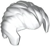 Plaatje in Gallery viewer laden, LEGO® los onderdeel Haar in kleur Wit 21268
