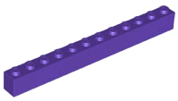 LEGO® los onderdeel Steen in kleur Donkerpaars 6112