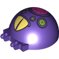 LEGO® onderdeel Voorruit met Motief Donkerpaars 50747pb16