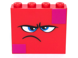 LEGO® los onderdeel Steen met Motief Rood 49311pb002
