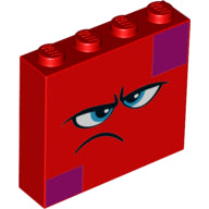 LEGO® los onderdeel Steen met Motief Rood 49311pb002