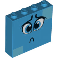 Plaatje in Gallery viewer laden, LEGO® Steen met Motief Donker Azuurblauw 49311pb004