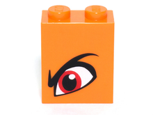 Plaatje in Gallery viewer laden, LEGO® los onderdeel Steen met Motief Oranje 3245cpb096