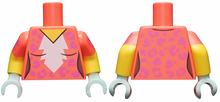 Plaatje in Gallery viewer laden, LEGO® los onderdeel Lijf met Motief Koraal 973pb3433c01