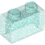 LEGO® onderdeel Steen Glitter Doorschijnend Lichtblauw 3065