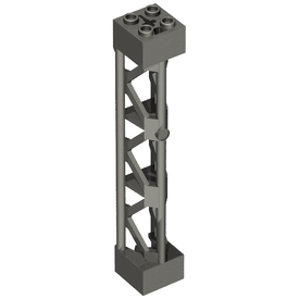 LEGO® los onderdeel Steunpilaar Parel Donkergrijs 95347