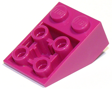 Plaatje in Gallery viewer laden, LEGO® los onderdeel Dakpan Omgekeerd in kleur Magenta 3747b
