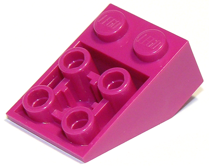LEGO® los onderdeel Dakpan Omgekeerd in kleur Magenta 3747b