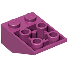 Plaatje in Gallery viewer laden, LEGO® los onderdeel Dakpan Omgekeerd in kleur Magenta 3747b