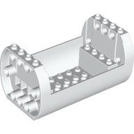 LEGO® los onderdeel Cilinder in kleur Wit 49949