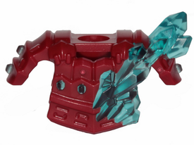 LEGO® los onderdeel Lijf Accessoire Donkerrood 41158pb01
