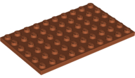 Plaatje in Gallery viewer laden, LEGO® los onderdeel Plaat Algemeen Donker Oranje 3033
