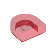 Plaatje in Gallery viewer laden, LEGO® los onderdeel Tegel Rond Doorzichtig Rood 24246