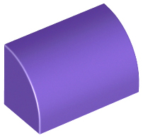 Plaatje in Gallery viewer laden, LEGO® los onderdeel Dakpan Gebogen Donkerpaars 37352