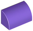 LEGO® los onderdeel Dakpan Gebogen Donkerpaars 37352