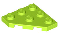 LEGO® los onderdeel Wig Plaat in kleur Limoen 2450