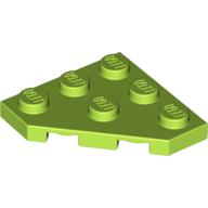 LEGO® los onderdeel Wig Plaat in kleur Limoen 2450