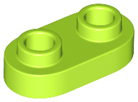 LEGO® los onderdeel Plaat Rond in kleur Limoen 35480