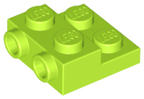 LEGO® los onderdeel Plaat Aangepast in kleur Limoen 99206