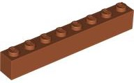 LEGO® los onderdeel Steen in kleur Donker Oranje 3008