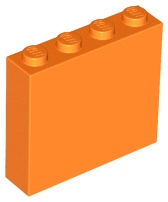 LEGO® los onderdeel Steen in kleur Oranje 49311