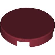 LEGO® los onderdeel Tegel Rond in kleur Donkerrood 14769