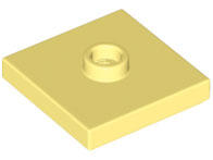 LEGO® los onderdeel Plaat Aangepast Helder Lichtgeel 87580