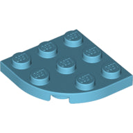 Plaatje in Gallery viewer laden, LEGO® los onderdeel Plaat Rond Medium Azuurblauw 30357