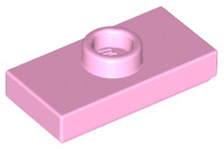 LEGO® los onderdeel Plaat Aangepast in kleur Fel Roze 15573