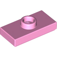 LEGO® los onderdeel Plaat Aangepast in kleur Fel Roze 15573