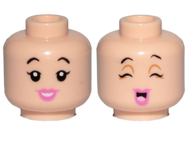 LEGO® los onderdeel Hoofd in kleur Lichte Noga 3626pb2342