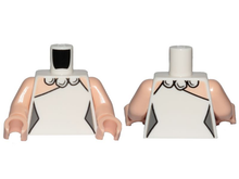 Plaatje in Gallery viewer laden, LEGO® los onderdeel Lijf met Motief Wit 973pb3467c01