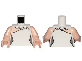 LEGO® los onderdeel Lijf met Motief Wit 973pb3467c01
