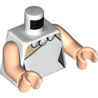 Plaatje in Gallery viewer laden, LEGO® los onderdeel Lijf met Motief Wit 973pb3467c01