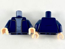 Plaatje in Gallery viewer laden, LEGO® los onderdeel Lijf met Motief Donkerblauw 973pb3596c01