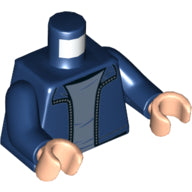 Plaatje in Gallery viewer laden, LEGO® los onderdeel Lijf met Motief Donkerblauw 973pb3596c01