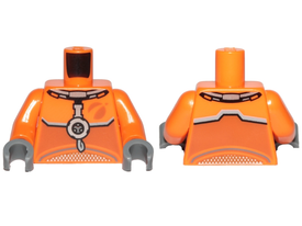 LEGO® los onderdeel Lijf met Motief Oranje 973pb3557c01