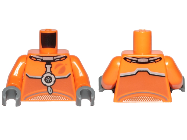 LEGO® los onderdeel Lijf met Motief Oranje 973pb3557c01