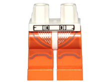 Plaatje in Gallery viewer laden, LEGO® los onderdeel Benen met Motief in kleur Wit 970c04pb10