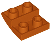 Plaatje in Gallery viewer laden, LEGO® los onderdeel Dakpan Gebogen Donker Oranje 32803